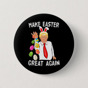 Trump Pasen Maak Pasen Groot Again Grappige Trump Ronde Button 5,7 Cm