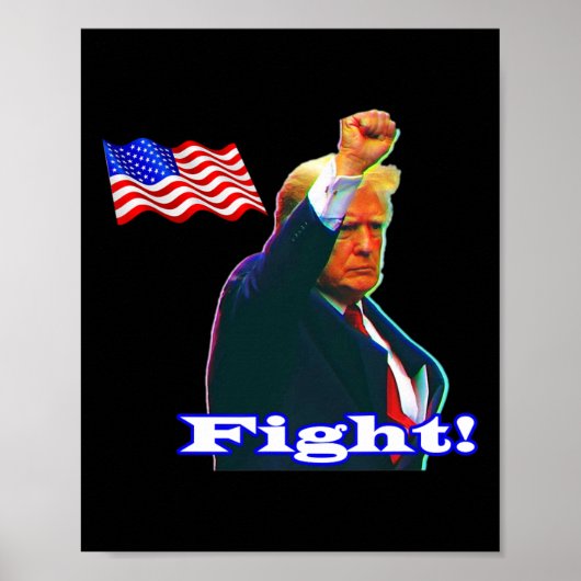 Trump Patriot Strijd Poster (Voorkant)