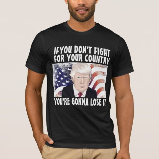 TRUMP PATRIOT VECHT T-SHIRTS (Voorkant)