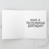 TRUMP PATRIOTIC FUNNY BIRTHDAY Wenskaart Kaart (Binnen)