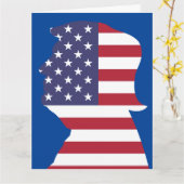 TRUMP PATRIOTIC FUNNY BIRTHDAY Wenskaart Kaart (Gele Bloem)