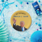 Trump Patriotic 🚗 USA Hij is mijn President Papieren Bordje (Feest)