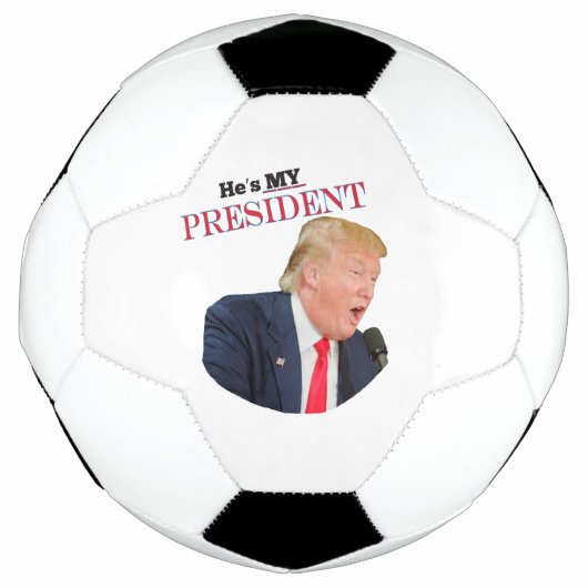 Trump Patriotic 🚗 USA Hij is mijn President Voetbal (Voorkant)