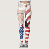 TRUMP PATRIOTIC YOGA PANTS LEGGINGS (Voorkant)