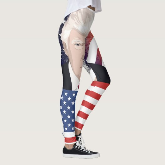 TRUMP PATRIOTIC YOGA PANTS LEGGINGS (Rechts)