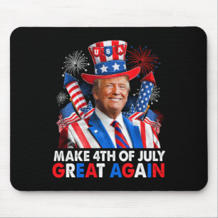 Trump Patriotische Vuurwerk Maakt 4 juli Groot Muismat