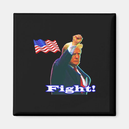 Trump Patriott strijd Magneet (Voorkant)