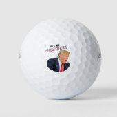 Trump Patriottisch 🚗 USA Hij is mijn President Golfballen (Voorkant)