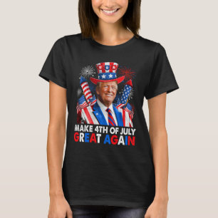 Trump Patriottisch Vuurwerk maken 4 juli geweldig  T-shirt