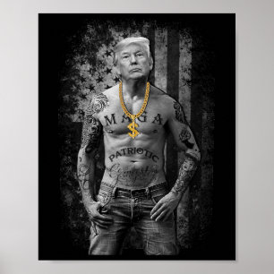 Trump Patriottische Gangster - Anti-liberale Repub Poster