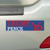 Trump Pence 2016 Bumpersticker (Op auto)