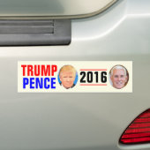 Trump Pence 2016 Bumpersticker (Op auto)
