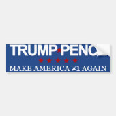 Trump Pence 2016 Bumpersticker (Voorkant)