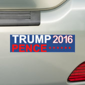 Trump Pence 2016 Bumpersticker (Op auto)