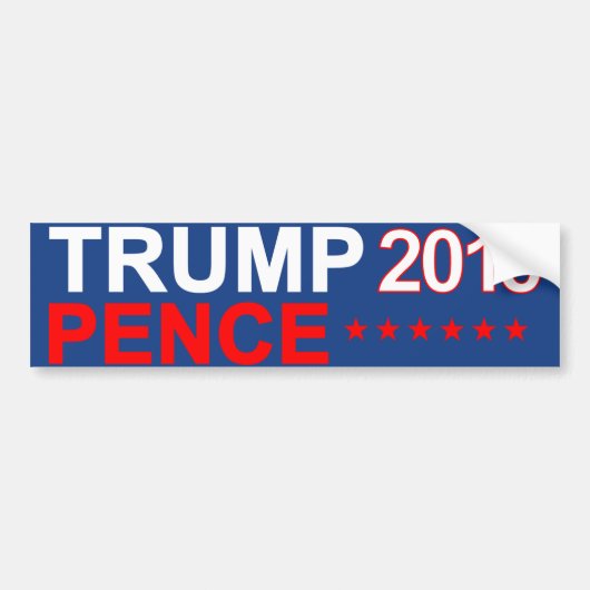 Trump Pence 2016 Bumpersticker (Voorkant)