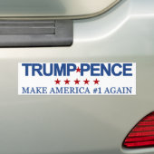 Trump Pence 2016 Bumpersticker (Op auto)