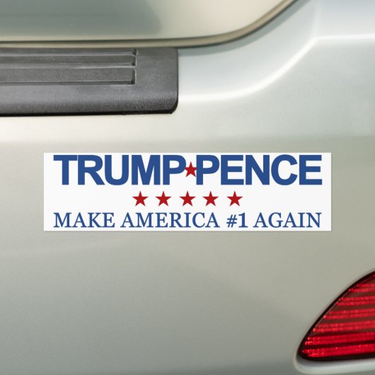 Trump Pence 2016 Bumpersticker (Op auto)
