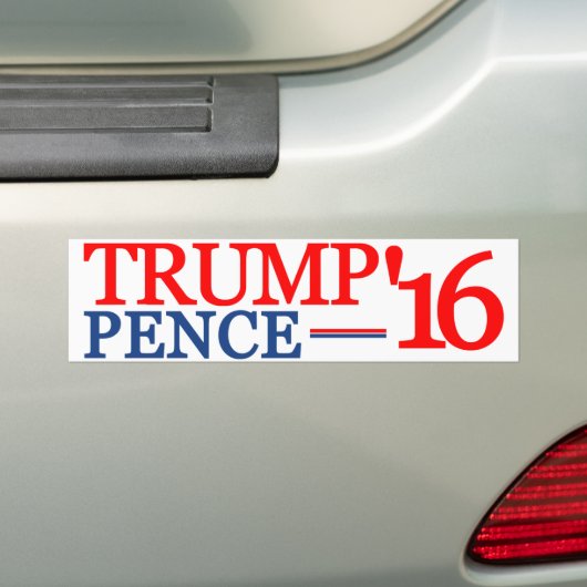 Trump Pence 2016 Bumpersticker (Op auto)
