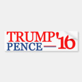 Trump Pence 2016 Bumpersticker (Voorkant)