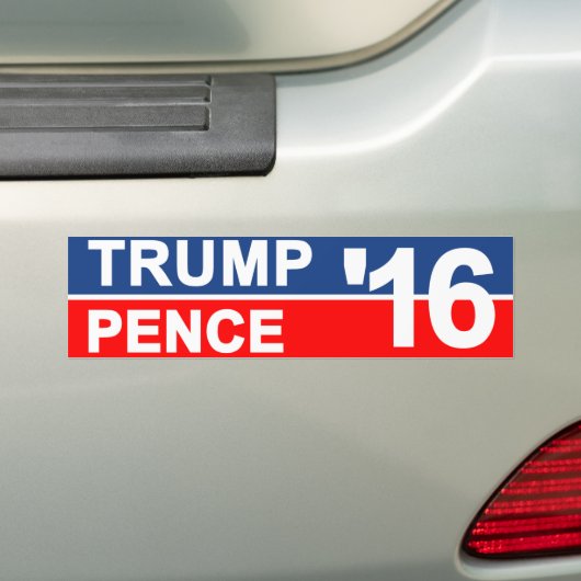 Trump Pence 2016 Bumpersticker (Op auto)