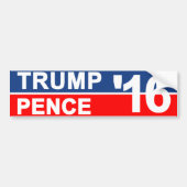 Trump Pence 2016 Bumpersticker (Voorkant)