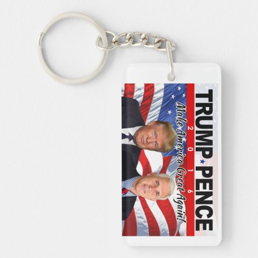 Trump Pence 2016 Foto Sleutelhanger (Voorkant)