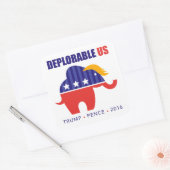 Trump Pence 2016 Olifant Toupee Sticker (Envelop)