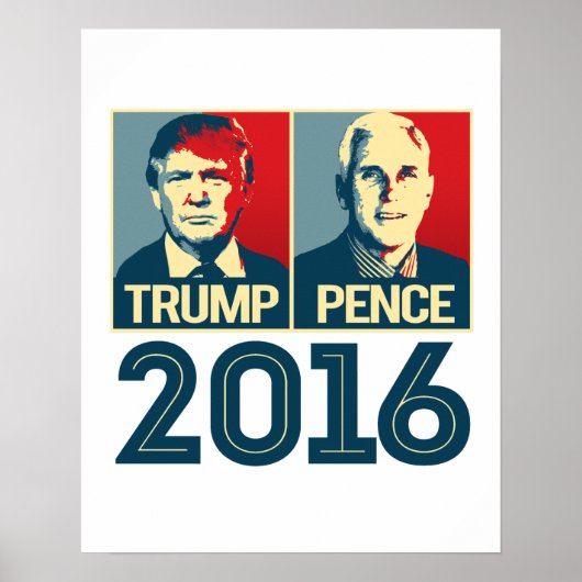 Trump Pence 2016 Poster - - (Voorkant)