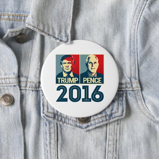 Trump Pence 2016 Poster - -  Ronde Button 4,0 Cm (In situ)