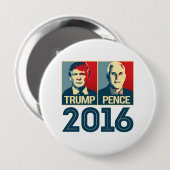 Trump Pence 2016 Poster - -  Ronde Button 4,0 Cm (Voorkant /achterkant)