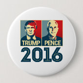 Trump Pence 2016 Poster - -  Ronde Button 4,0 Cm (Voorkant)