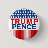 Trump - Pence 2016 Ronde Button 3,2 Cm (Voorkant)