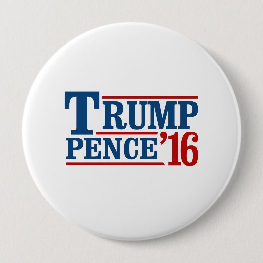 Trump Pence 2016 - -  Ronde Button 4,0 Cm (Voorkant)