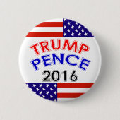 TRUMP PENCE 2016 RONDE BUTTON 5,7 CM (Voorkant)
