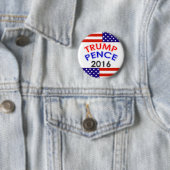 TRUMP PENCE 2016 RONDE BUTTON 5,7 CM (In situ)