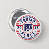 Trump Pence 2016 Ronde Button 5,7 Cm (Voorkant /achterkant)