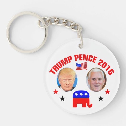 TRUMP PENCE 2016 SLEUTELHANGER (Voorkant)