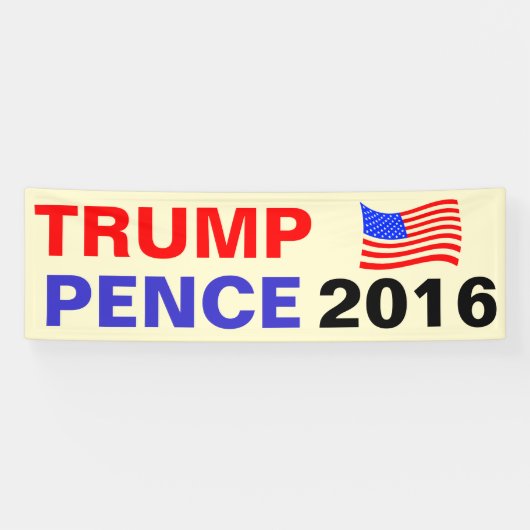 Trump Pence 2016 Spandoek (Horizontaal)