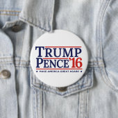 Trump Pence 2016 VerkiezingsButton Ronde Button 4,0 Cm (In situ)