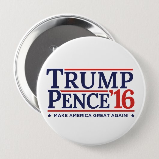 Trump Pence 2016 VerkiezingsButton Ronde Button 4,0 Cm (Voorkant /achterkant)