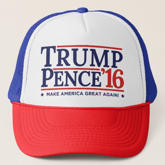 Trump Pence 2016 Verkiezingscampagne Logo Pet (Voorkant)