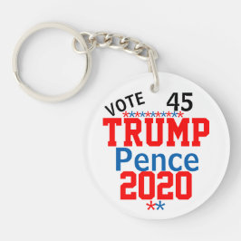 Trump Pence 2020 BEWERK Namen Details Sleutelhanger