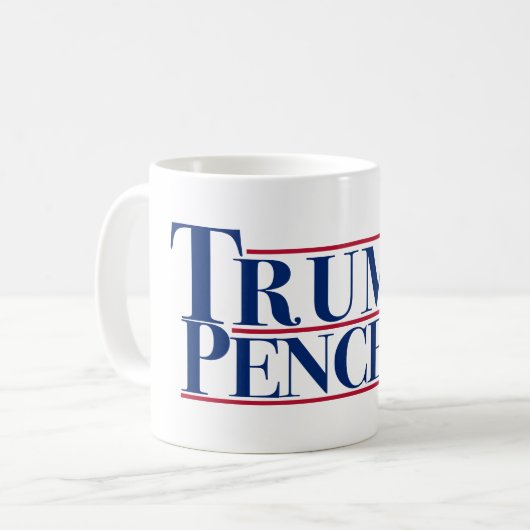 TRUMP PENCE 2020 COFFE MOK (Voorkant links)