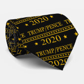 Trump Pence 2020 Gold Stropdas (Opgerold)
