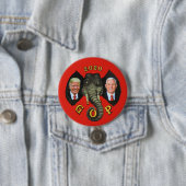 Trump Pence 2020 GOP Elephant Ronde Button 7,6 Cm (In situ)