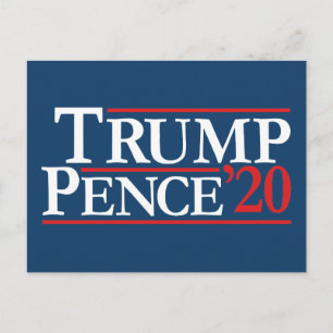 Trump Pence 2020 - Reagan Design Briefkaart