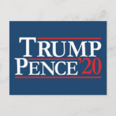 Trump Pence 2020 -  Reagan Design Briefkaart (Voorkant)