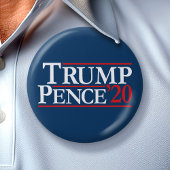 Trump Pence 2020 -  Reagan Design Ronde Button 7,6 Cm