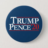 Trump Pence 2020 -  Reagan Design Ronde Button 7,6 Cm (Voorkant)