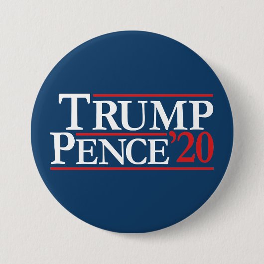 Trump Pence 2020 -  Reagan Design Ronde Button 7,6 Cm (Voorkant)